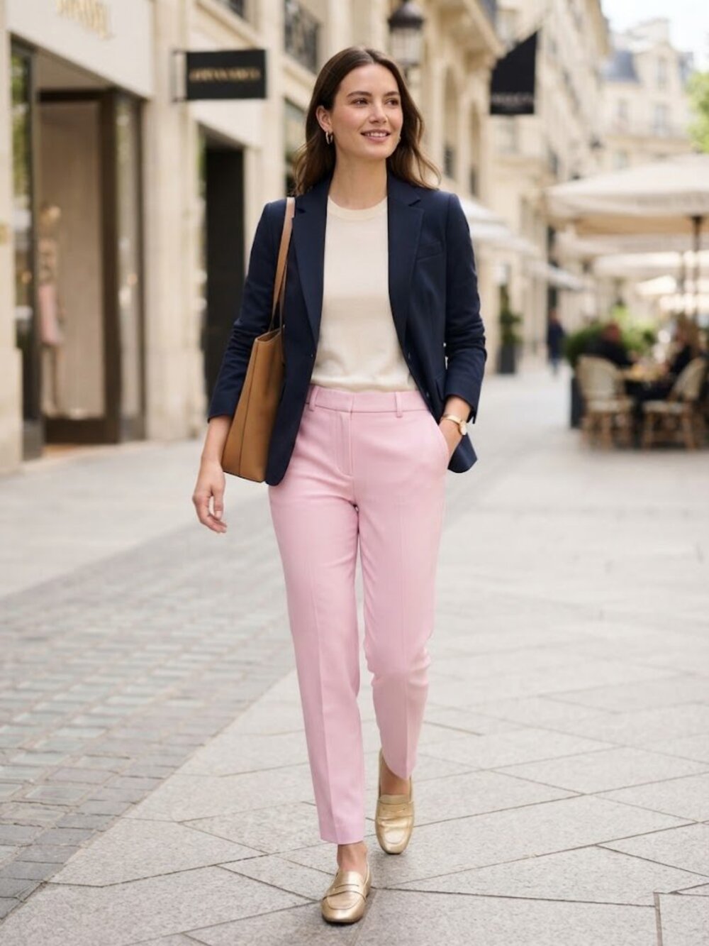 Emilio Pucci Made In Italy Tailored Pink Mid Rise Women’s Dress Pants